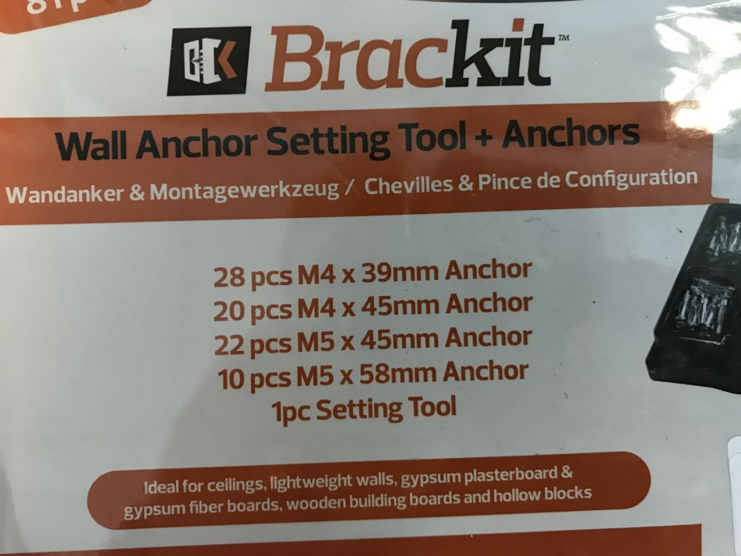 Brackit Wall anchors