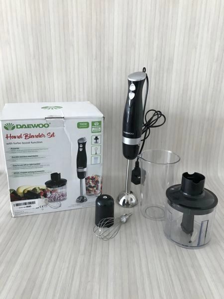 Daewoo Black and Silver Hand Blender Set