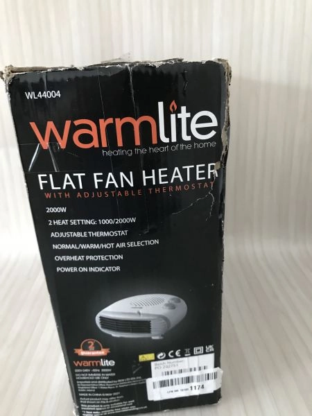 Warmlite flat fan heater