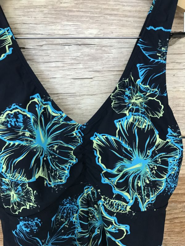 BonPrix Selection Blue and Yellow Print Swim Dress