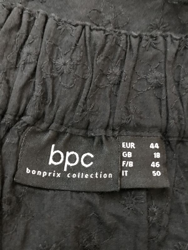 BPC Black Embroidery Vest Top