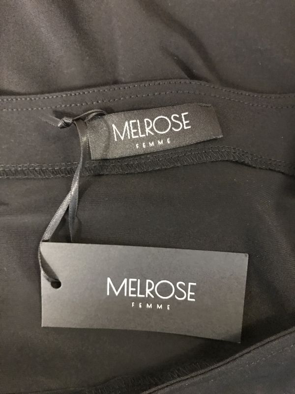 Melrose black long sleeve top