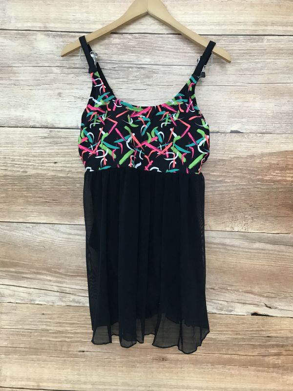 Bon Prix Black Mesh Skirt Swim Dress