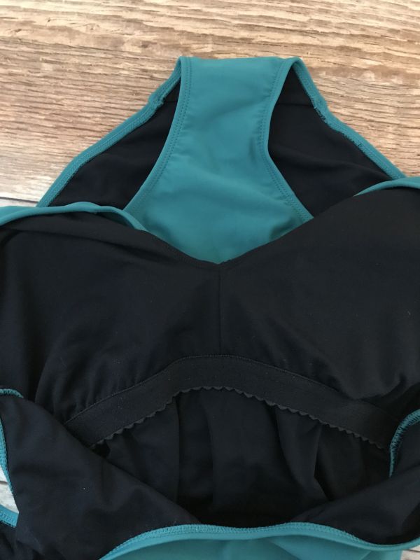 Bon Prix Green Wraparound Shaper Swimsuit