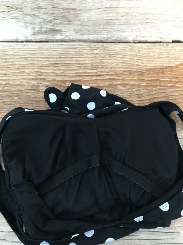 BonPrix Black and White Polka Dot One Piece Swimsuit