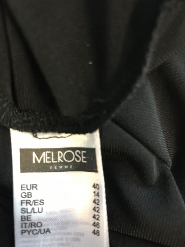 Melrose black long sleeve top