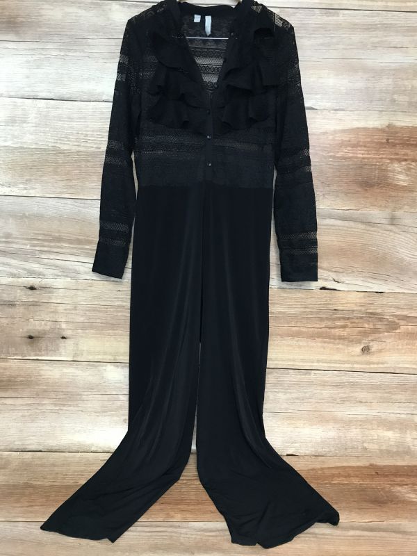 BodyFlirt Black Jumpsuit with Lace Top