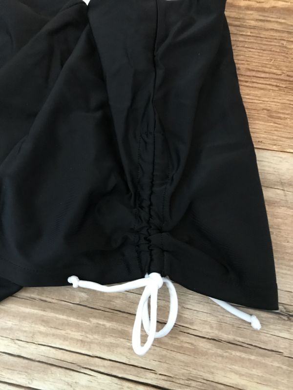 BonPrix Collection Black and White Bikini Set with Swim Shorts