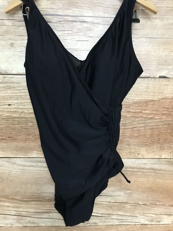 Bon Prix Black Wrap Look Shaper Swimsuit