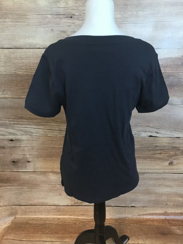 Navy Square Neck T-Shirt