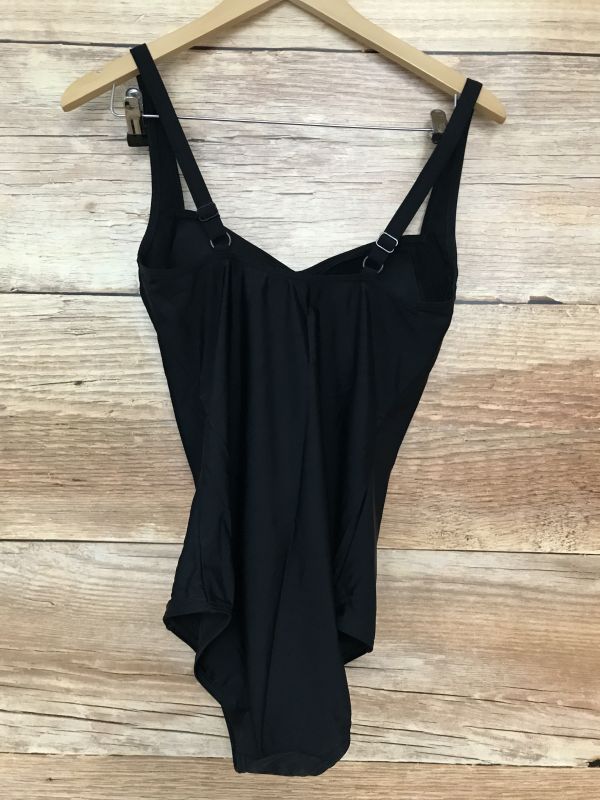 Lascana Black Ruched Detail Swimsuit