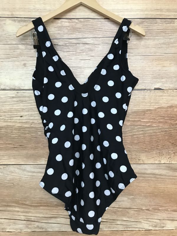 Bon Prix Black and white polka dot swimsuit