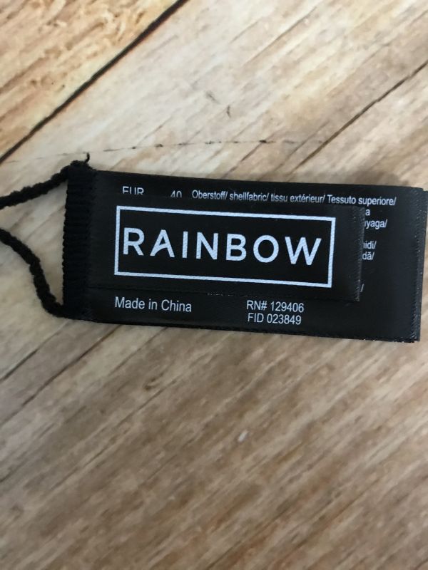 Rainbow Black Tankini with Butterfly Print