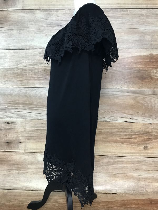 Bon Prix Black Lace Off-The-Shoulder Dress