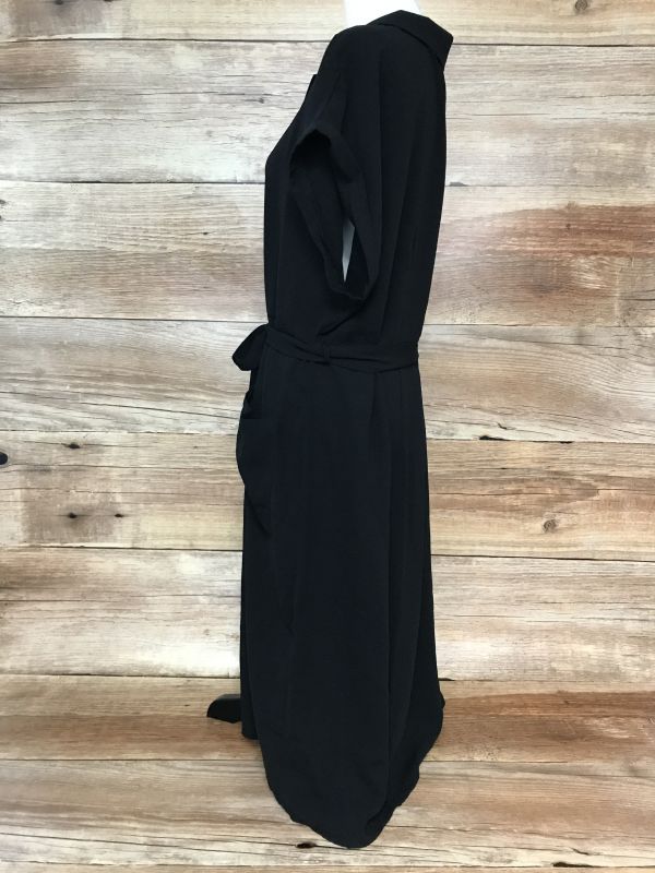 Bon Prix Black Short Sleeve Shirt Dress
