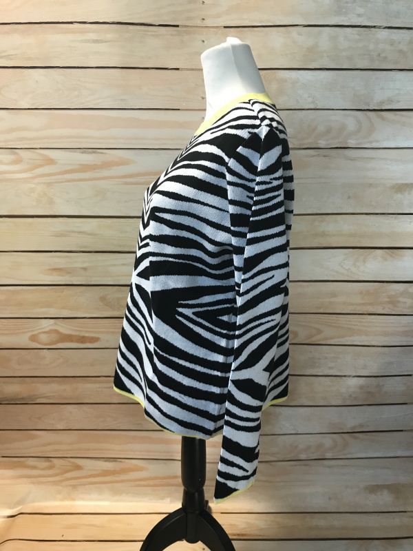 Zebra print jumper