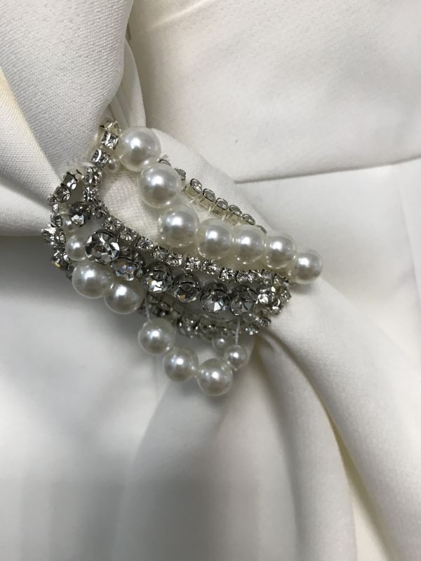 Kaleidoscope Ivory Bridal Bow Diamante Detail Dress