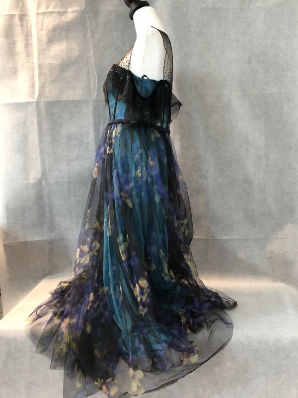 Blue/Purple floor length dress
