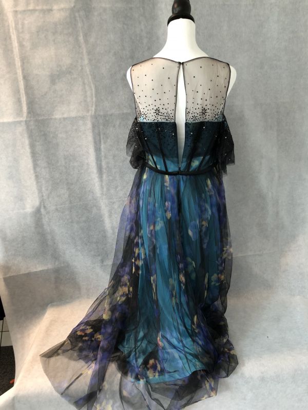 Blue/Purple floor length dress