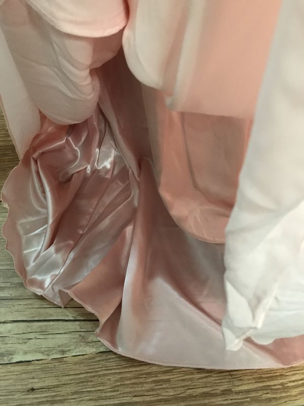 BonPrix Collection Pale Pink Maxi Dress with Lace Detail
