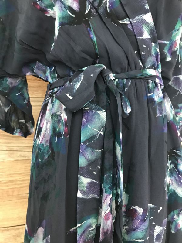 Kaleidoscope Blue Floral Print Maxi Dress