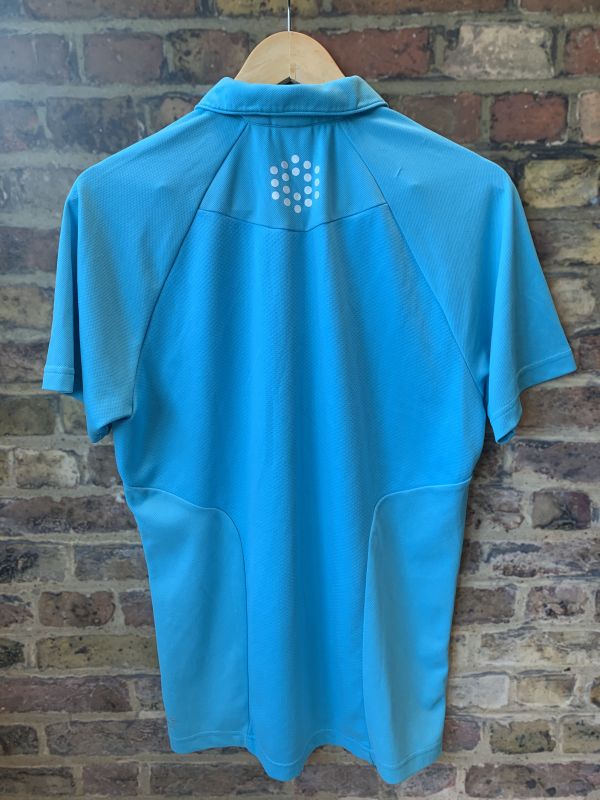 Vintage Puma Short Sleeves Classic Vivid Blue Regular Fit Polo Shirt For Mens Sportswear