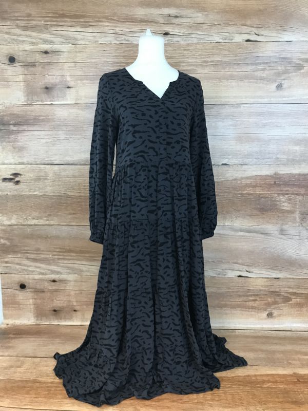 Black Print Dress