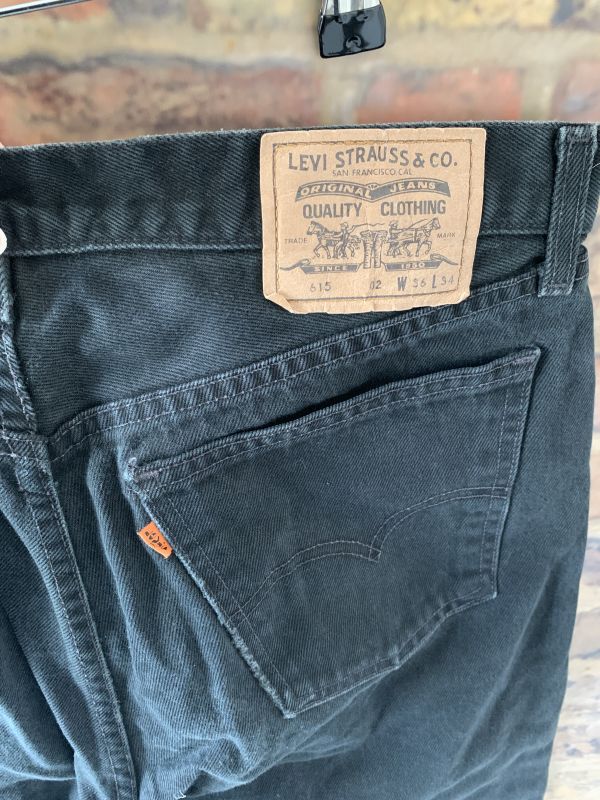Vintage Levis High Waisted Washed Dark Black Jeans