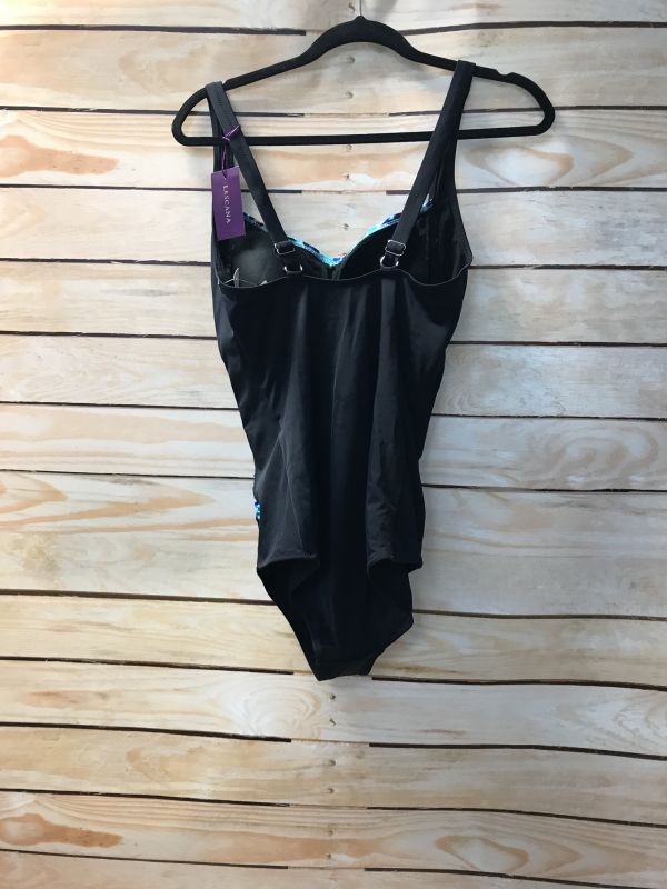 Black and turquoise swimsuit