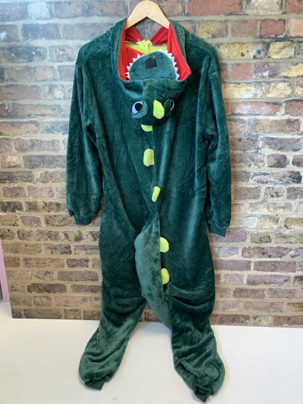 Kids Onesie Pajamas Dinosaur Fleece Dressing Gown