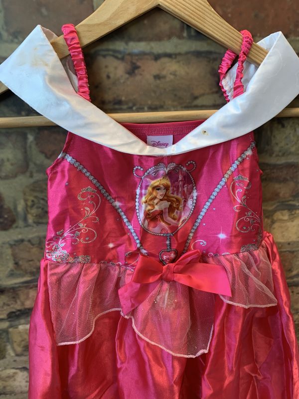 Fancy Fairytale Sleeping Beauty Princess Dress Disney Costume For Girls
