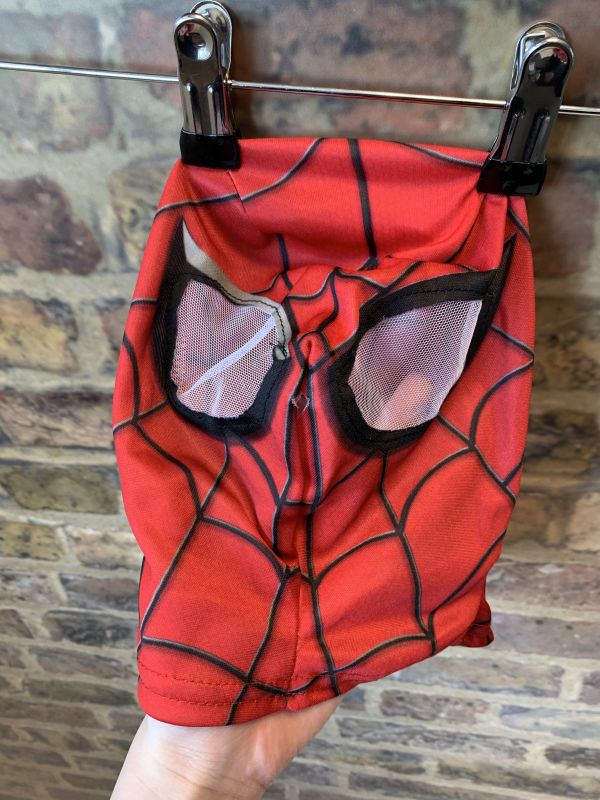 Spiderman Kids Fancy Dress Outfit With Mask And Muscle Padding