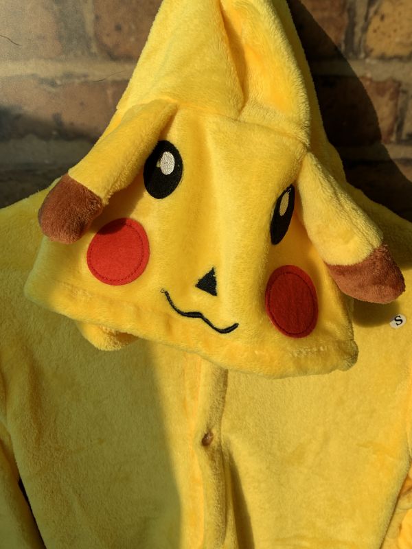 Pokemon Pikachi Onesie Pajamas Fleece Dressing Gown