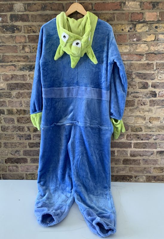 Adult Toy Story The Squeeze Toy Aliens Little Green Men Onesie Fleece Dressing Gown M