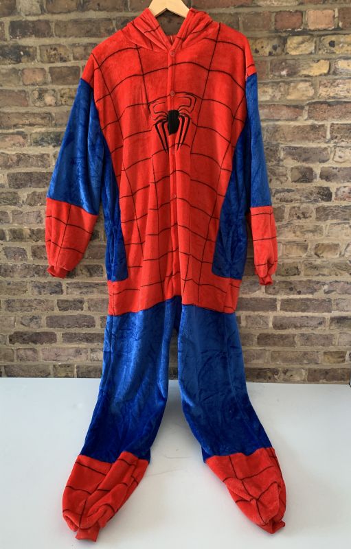 Adult Spiderman Onesie Pajamas Fleece Dressing Gown