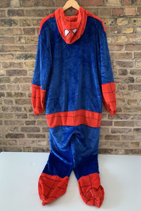Adult Spiderman Onesie Pajamas Fleece Dressing Gown