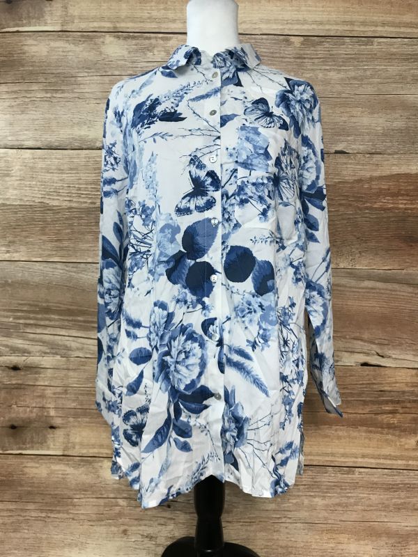 Together Blue and White Print Shirt
