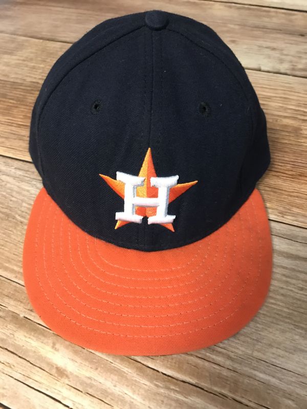 Houston Astros Orange & Navy Flat Cap