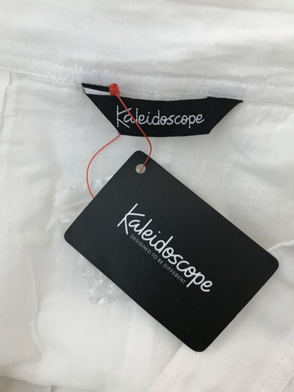 Kaleidoscope White Button Front Skirt