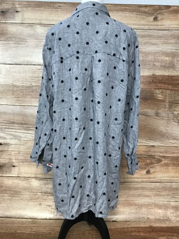 Pomodoro Grey Shirt with Black Spots