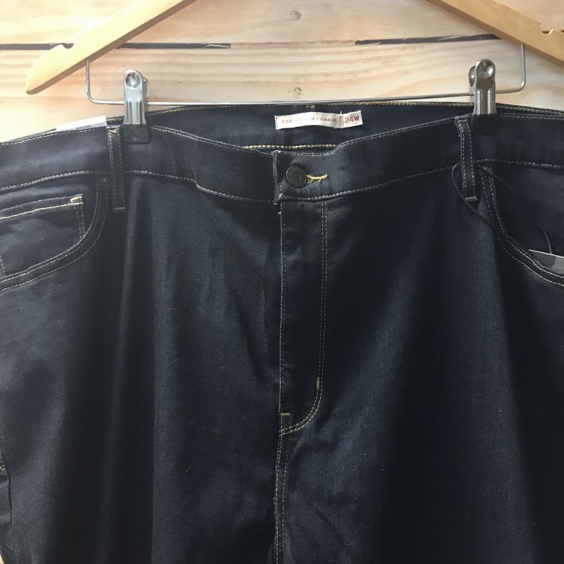 Levis Navy Straight Jeans