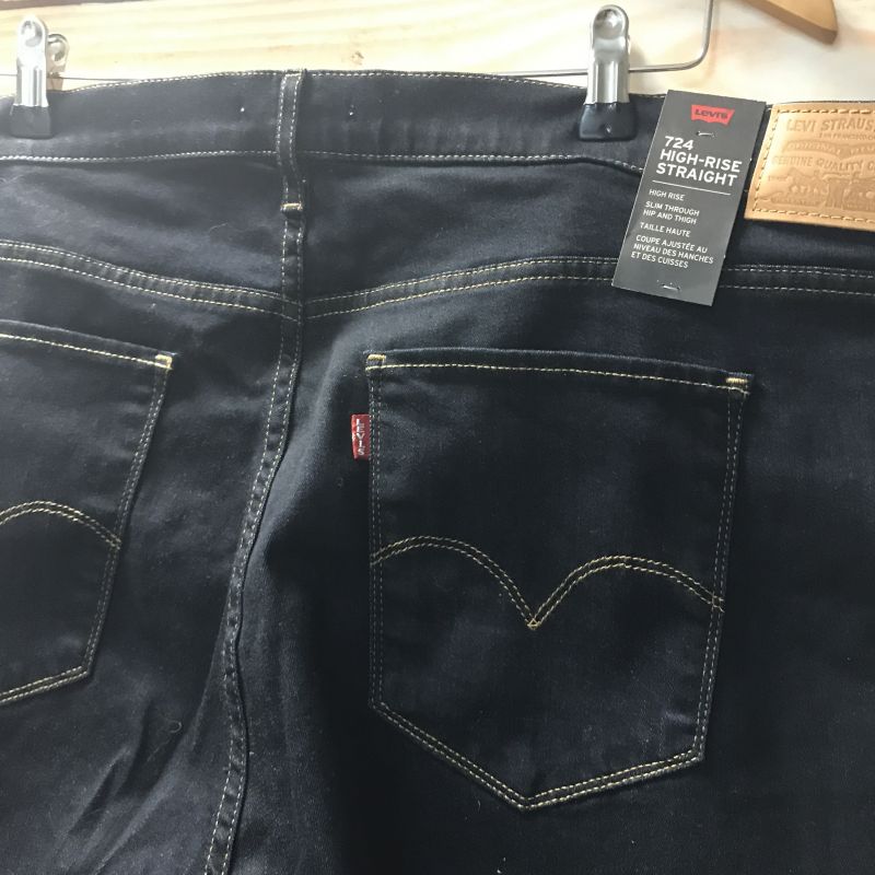 Levis Navy Straight Jeans