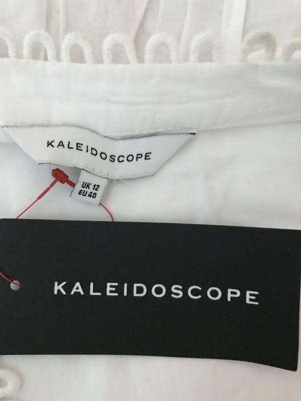 Kaleidoscope White Lace High Low Hem Top