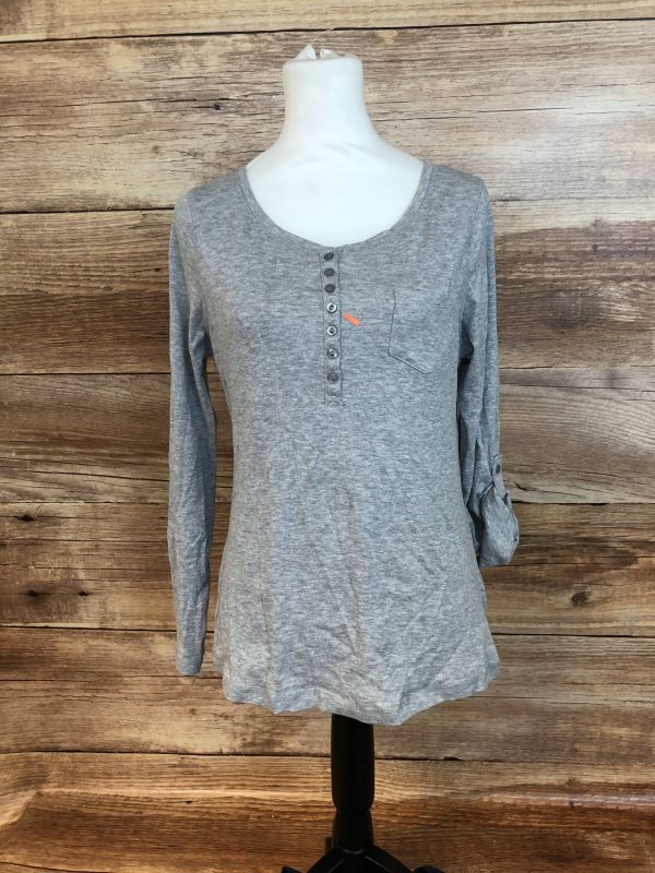 Navy and Grey long sleeve top
