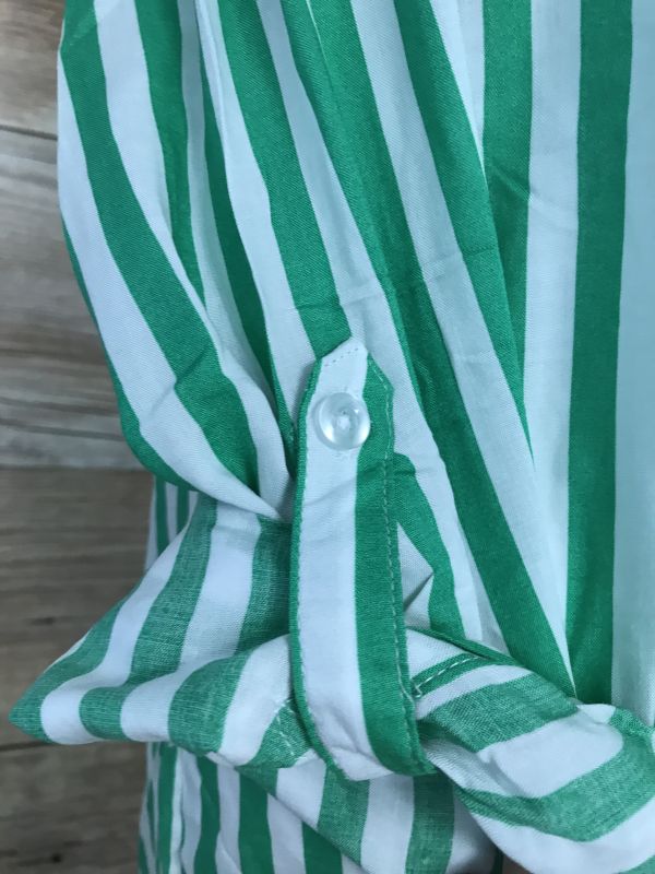 BonPrix Collection Jade Green Striped Blouse