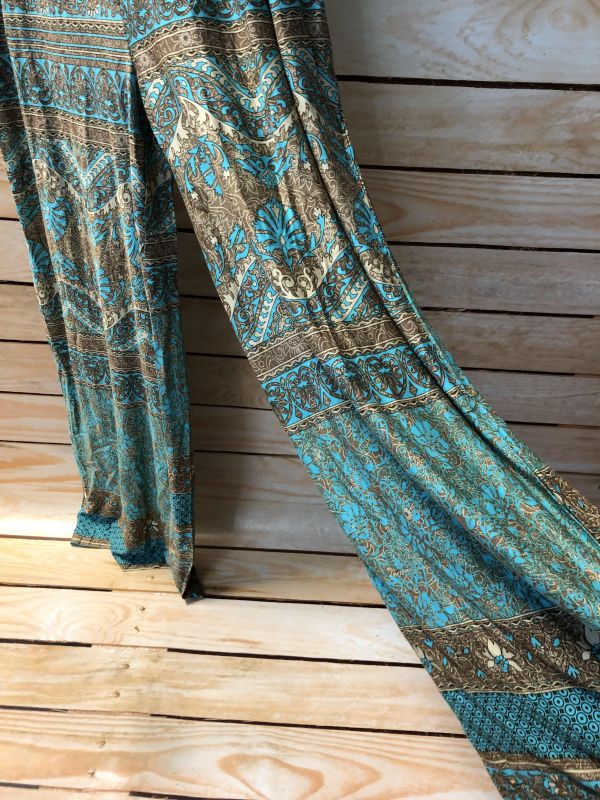 Turquoise pattern jumpsuit