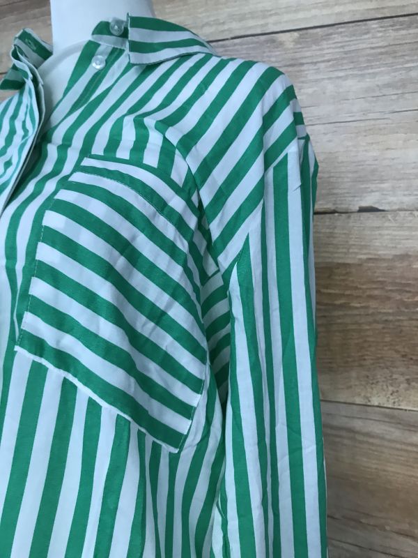 BonPrix Collection Jade Green Striped Blouse