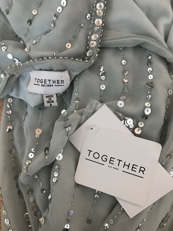 Together Grey Beaded Dress
