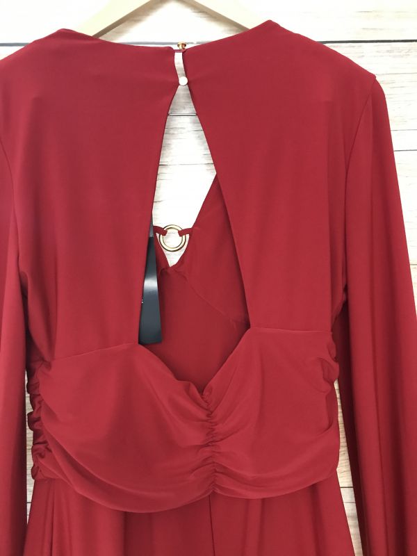 Star by Julien Macdonald Red Caped Wide Leg Jumpsuit