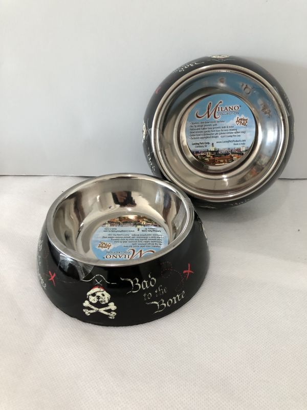 Matching Set of Two Small Feeding/Water Bowls